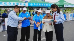 兰州税务：税宣“跑”进马拉松 便民服务暖民心