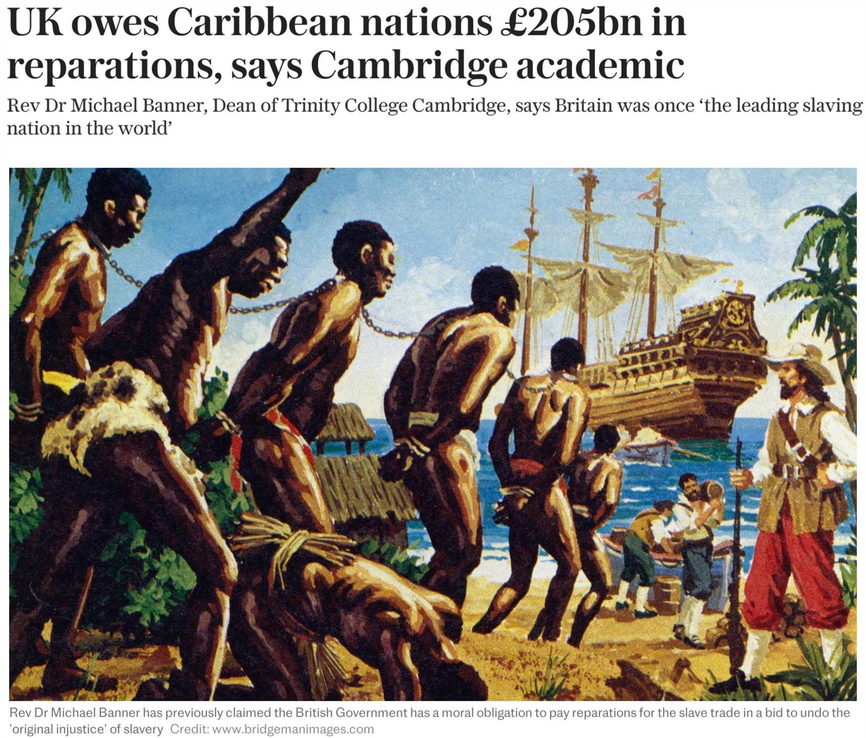 英国拒谈奴隶贸易历史问题的背后