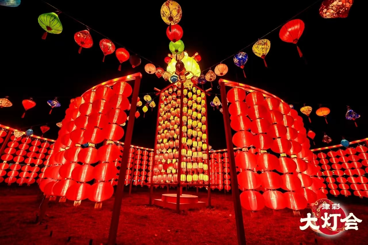 去天津水西公园看灯展 免费公交接驳车等你来