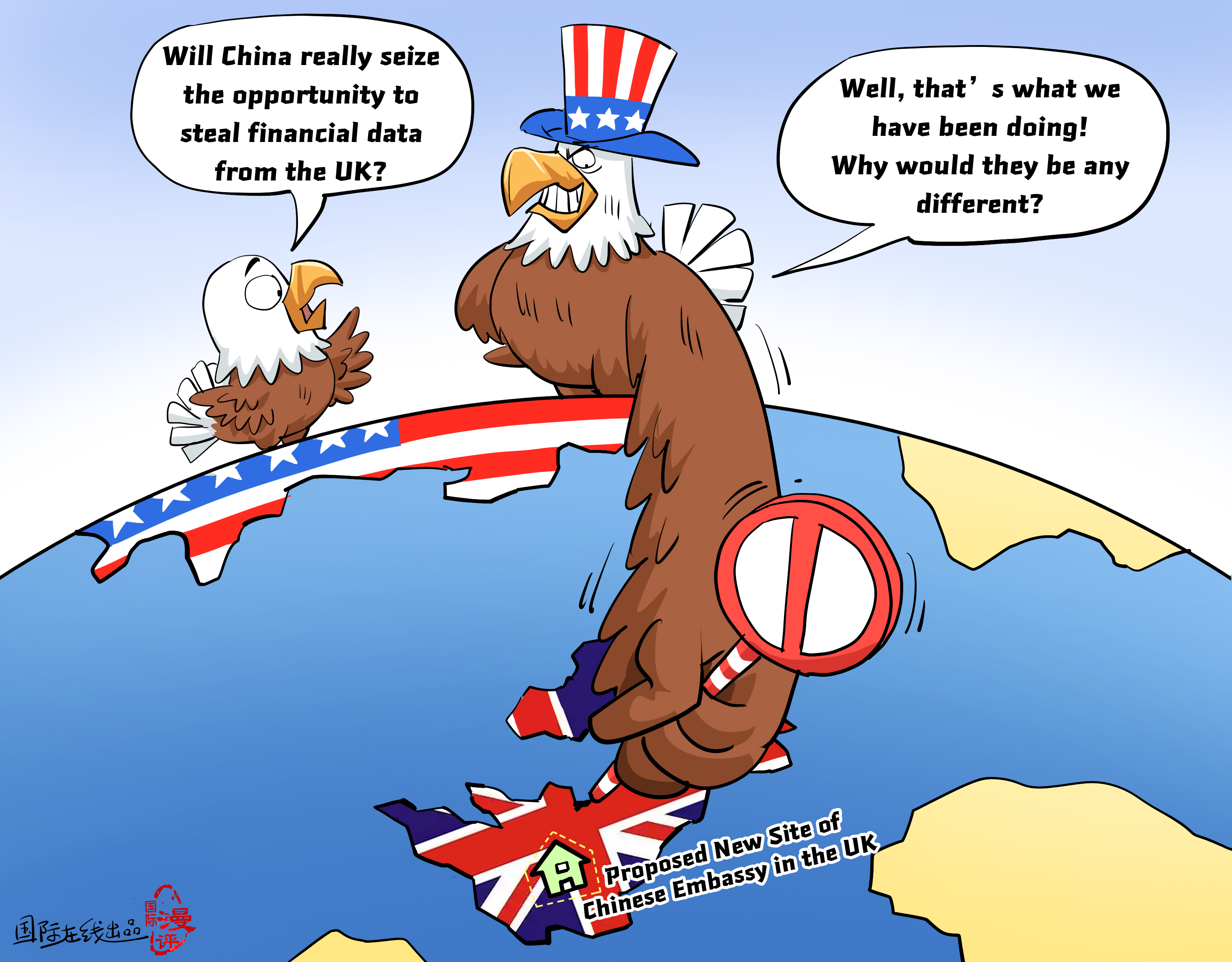 【Editorial Cartoon】Measuring Other People's Corn by One's Own Bushel_fororder_英语
