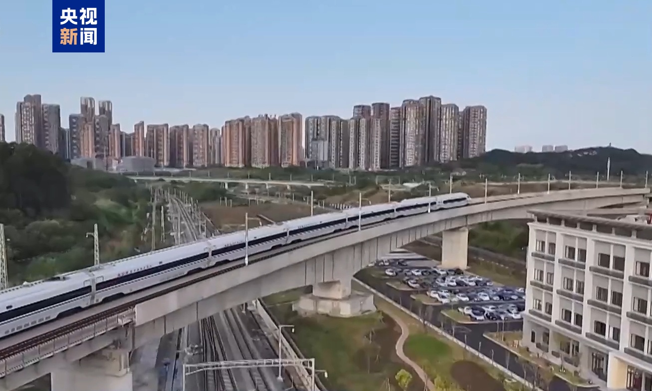 南珠高铁南玉段开通运营 广西实现“市市通高铁”