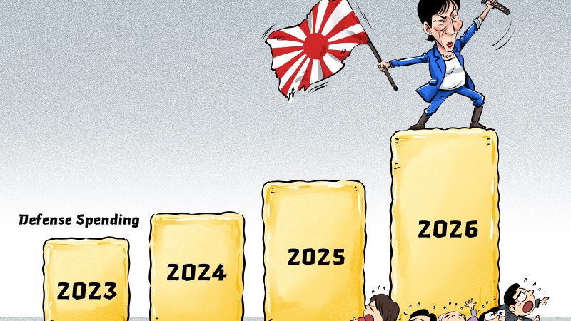 【Editorial Cartoon】“Guns” Over “Butter”