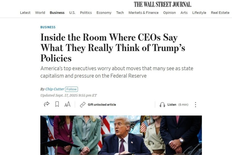 全球媒体聚焦 | 美媒：众多美国CEO表示不会增加在美投资