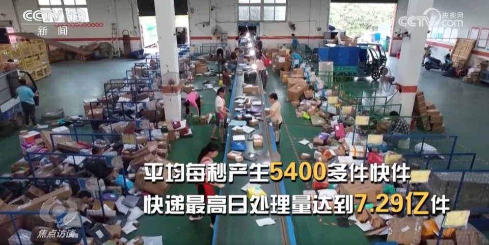 焦点访谈｜快递业“跑”出加速度，“货畅其流”展现中国经济蓬勃活力