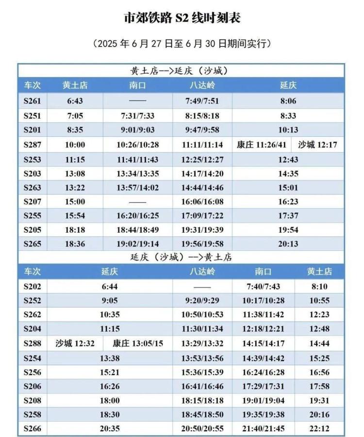 暑假将至学生客流增多 北京市郊铁路S2线临时增开列车