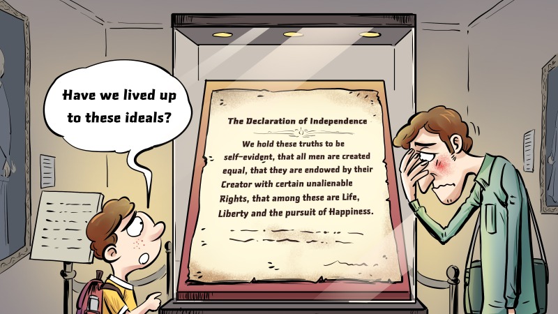 【Editorial Cartoon】Too ashamed to answer