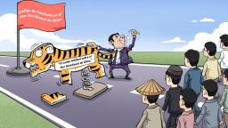 【Caricatura editorial】El “tigre” que se interpone en el camino