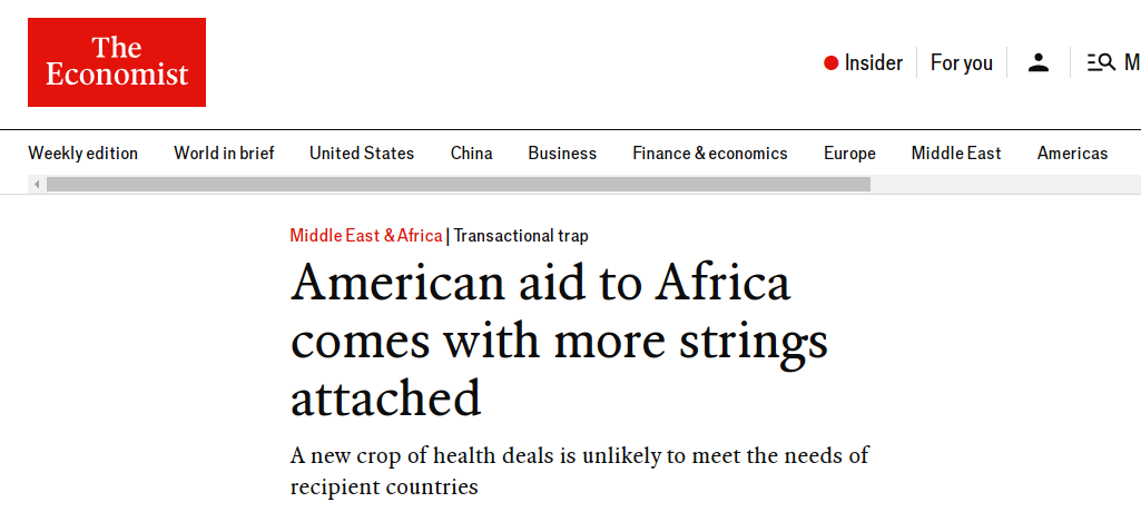 全球媒体聚焦丨英媒：美国对非援助附加更多政治条件