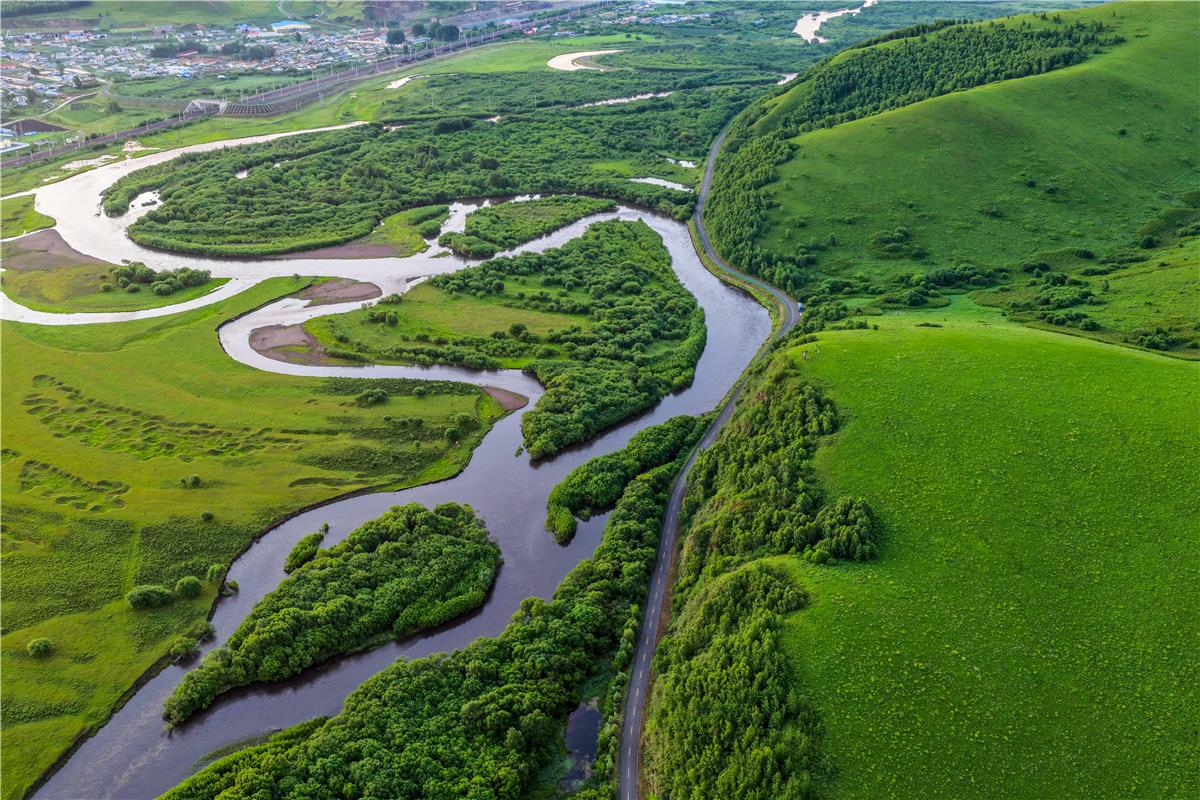 内蒙古牙克石：免渡河国家湿地公园景色如画