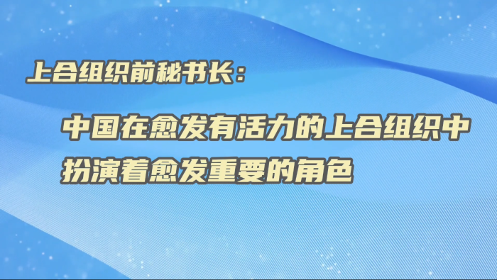 上合组织前秘书长：中国在上合组织中扮演着愈发重要的角色