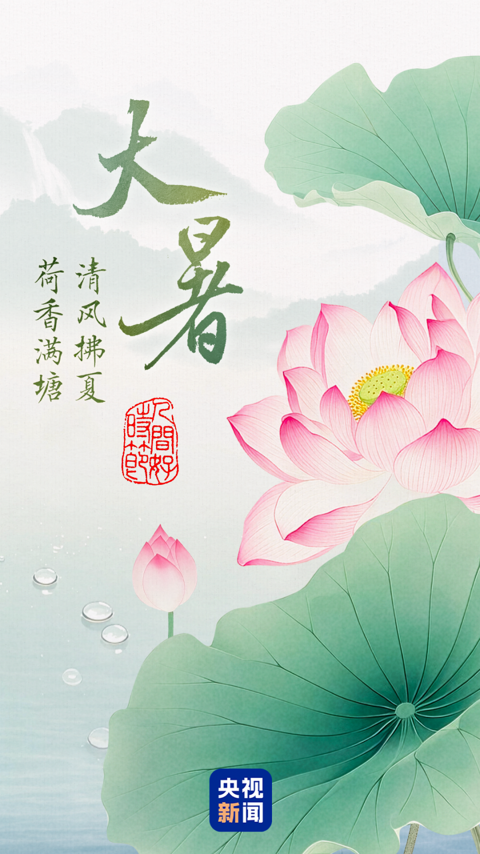 文化中国行·人间好时节｜大暑：清风拂夏 荷香满塘