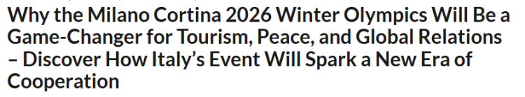 全球媒体聚焦 | 外媒：冬奥会不仅是竞技舞台 更是和平与合作之桥_fororder_2dfb42a3345a42ccab42c37d83d46a77
