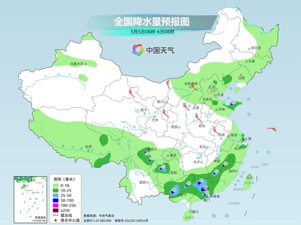 江南、华南较强降雨影响返程 北方大部分地区仍有风沙