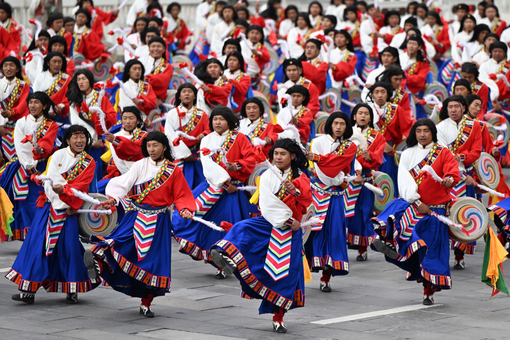 高清大图丨西藏自治区成立60周年庆祝大会现场直击