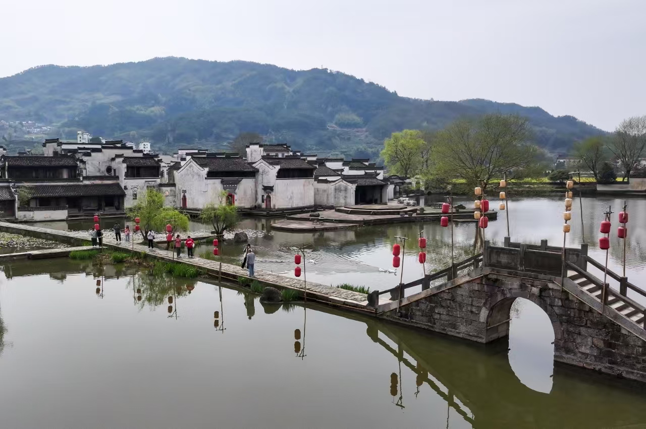 春日呈坎：徽韵古村入画来_fororder_古村落3