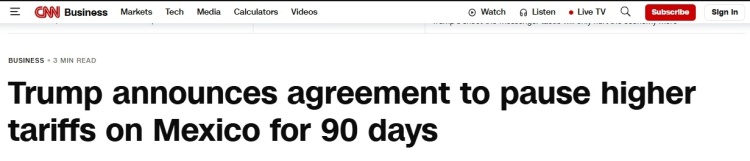 美关税大棒砸向邻国 墨加商讨“非美国贸易”