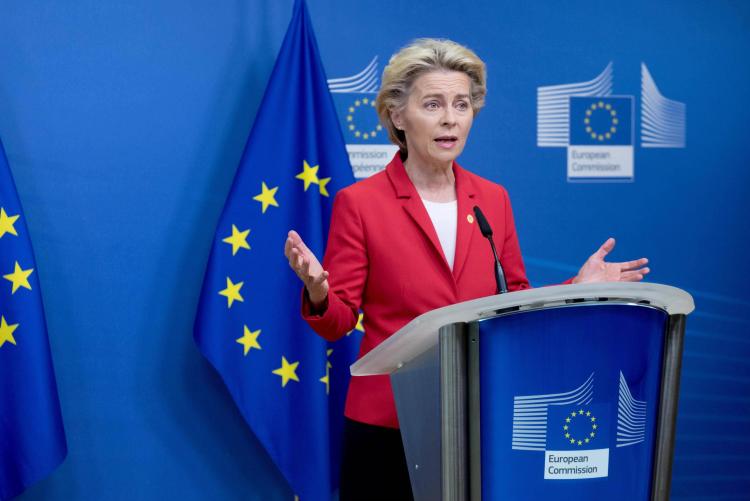 冯德莱恩称欧洲愿继续与乌美合作 强调安全保障重要性