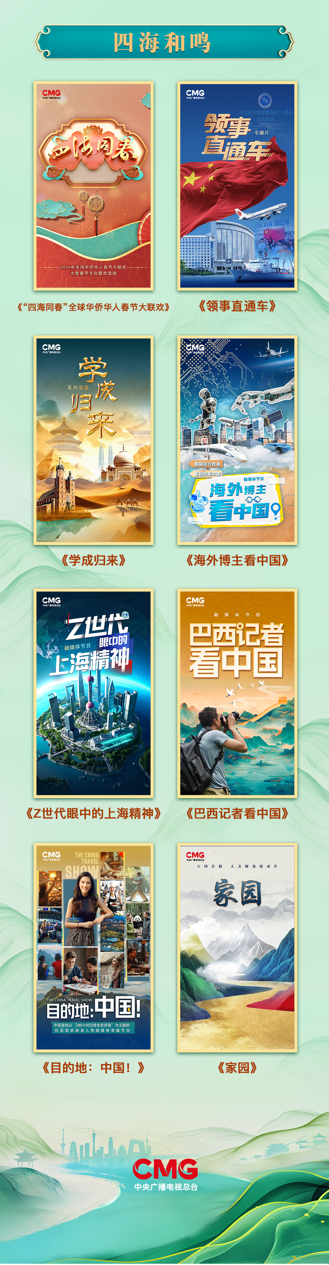 全球视野 精品荟萃！中央广播电视总台华语环球节目中心2025年精品节目片单发布