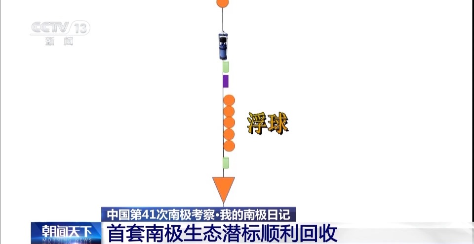 我国首套南极生态潜标顺利回收 看科考队员如何“大海捞球”