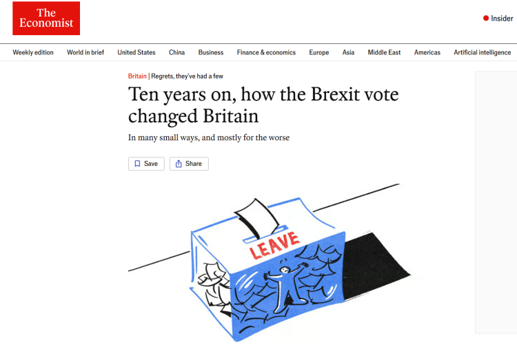 深观察︱公投十年后英国民意反转 重返欧盟障碍重重