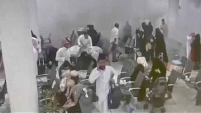 视频丨沙特公布三座机场遭袭视频_fororder_92363f10e783423382501c81c9065e97