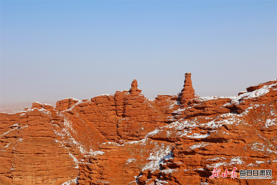 春雪后张掖平山湖大峡谷别样美_fororder_5