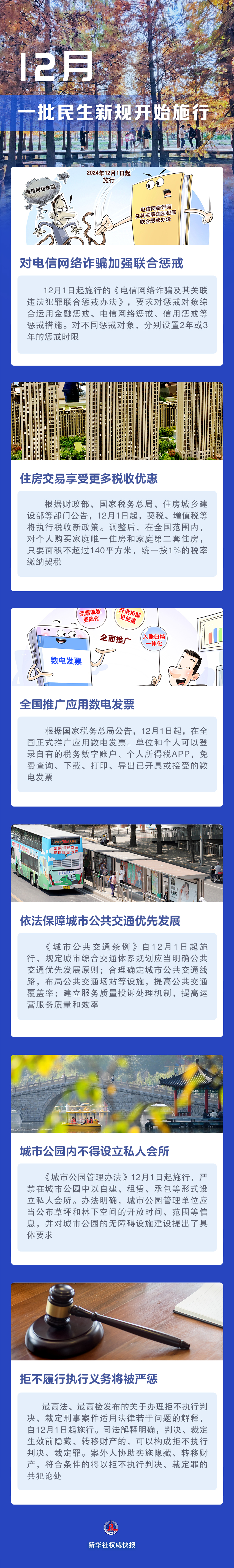 新华社权威快报丨一批民生新规12月起施行