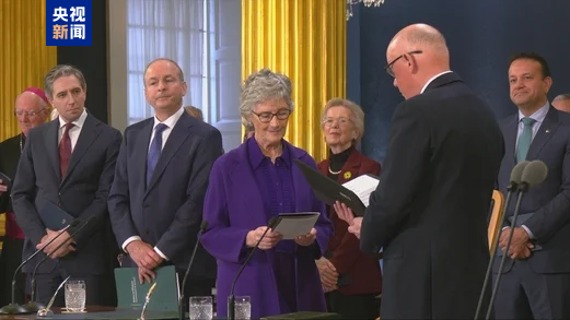 爱尔兰新任总统康诺利正式就职