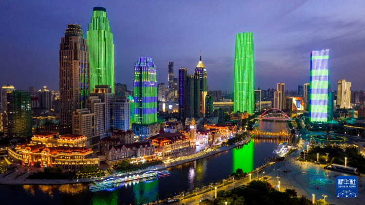 美丽中国｜璀璨灯光 扮靓津夜