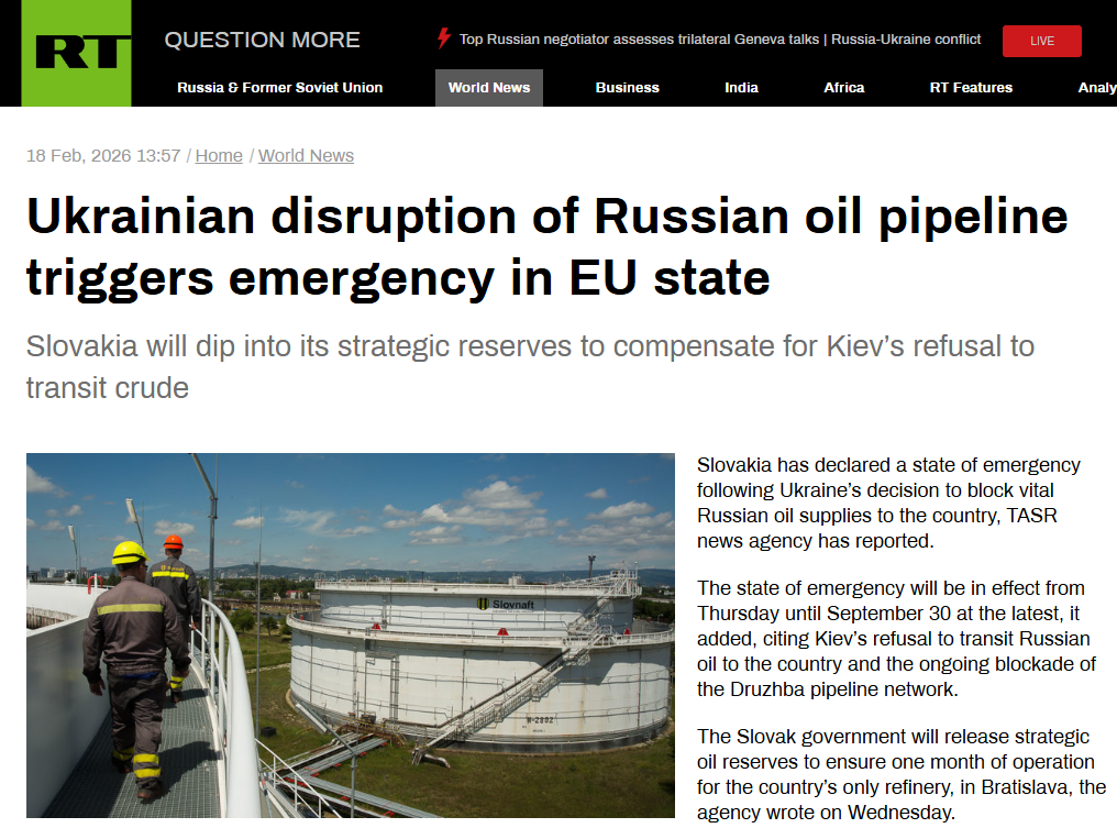 全球媒体聚焦｜“友谊”管道中断背后的博弈：能源战与欧盟扩员之争