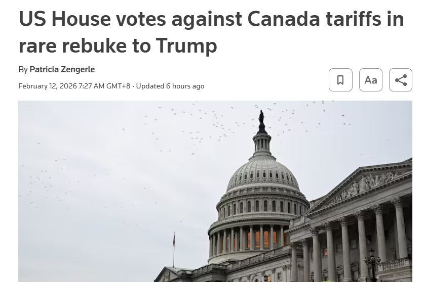 闪评 | 美众议院通过决议反对政府关税政策：党内裂痕凸显 中期选举趋向复杂