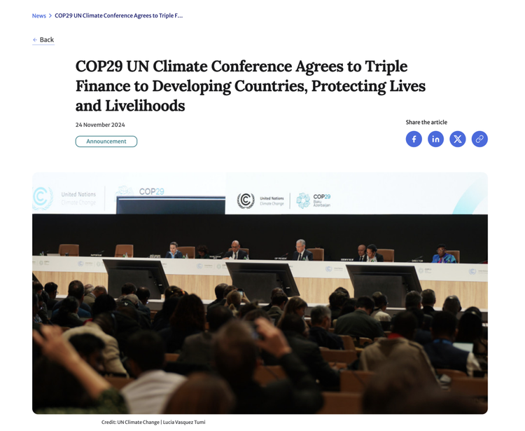全球洞察｜英国智库学者：新气候融资目标重在落实 中国贡献与行动值得赞赏