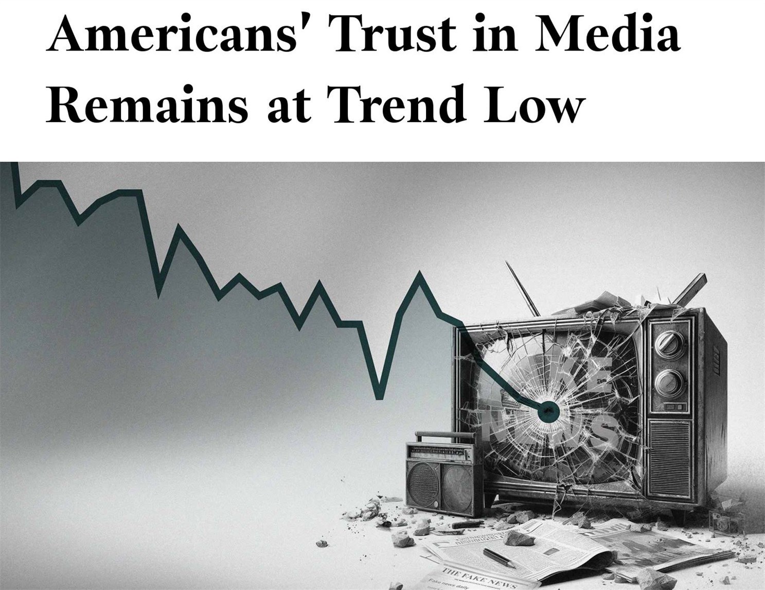 民调：美国人对媒体信任度跌至历史新低- 国际在线移动版