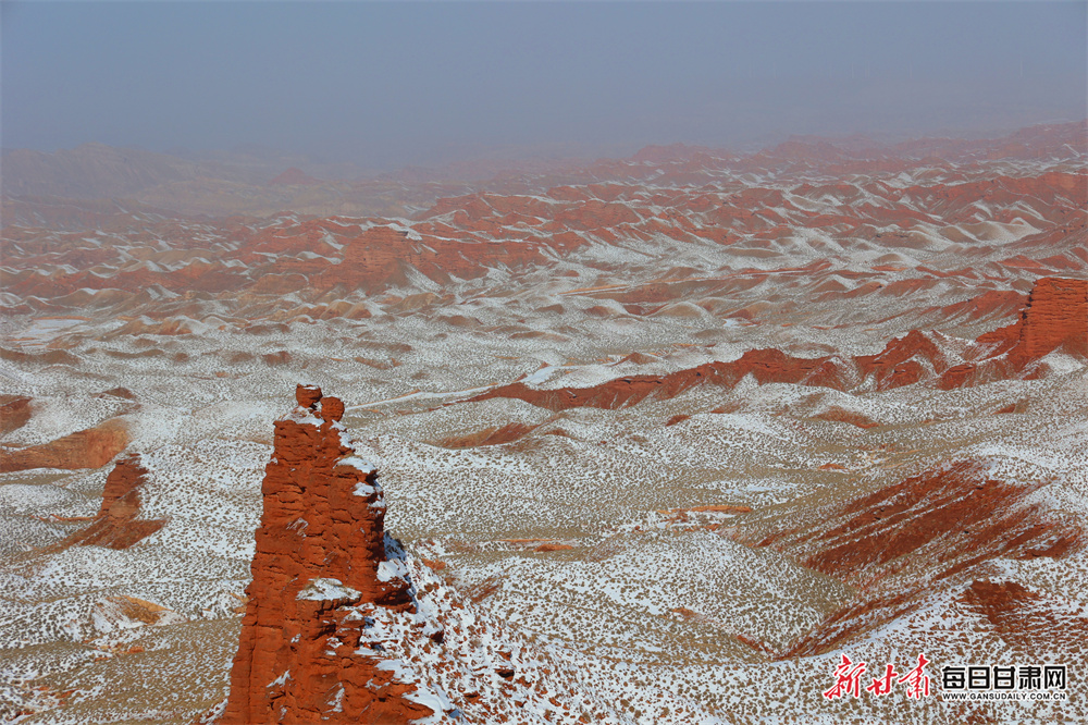 春雪后张掖平山湖大峡谷别样美_fororder_4
