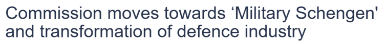 闪评丨欧盟朝“军事申根区”迈进 雄心已定 前景有忧