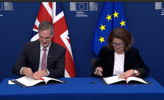 欧盟与英国签署英国脱欧后首个聚焦竞争合作的协议