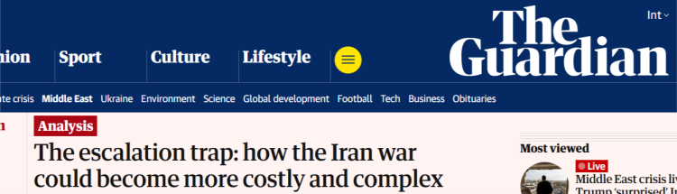 深观察 | 美国对伊朗的军事行动正变得更加“昂贵”且复杂