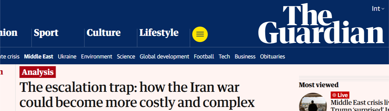 深观察 | 美国对伊朗的军事行动正变得更加“昂贵”且复杂