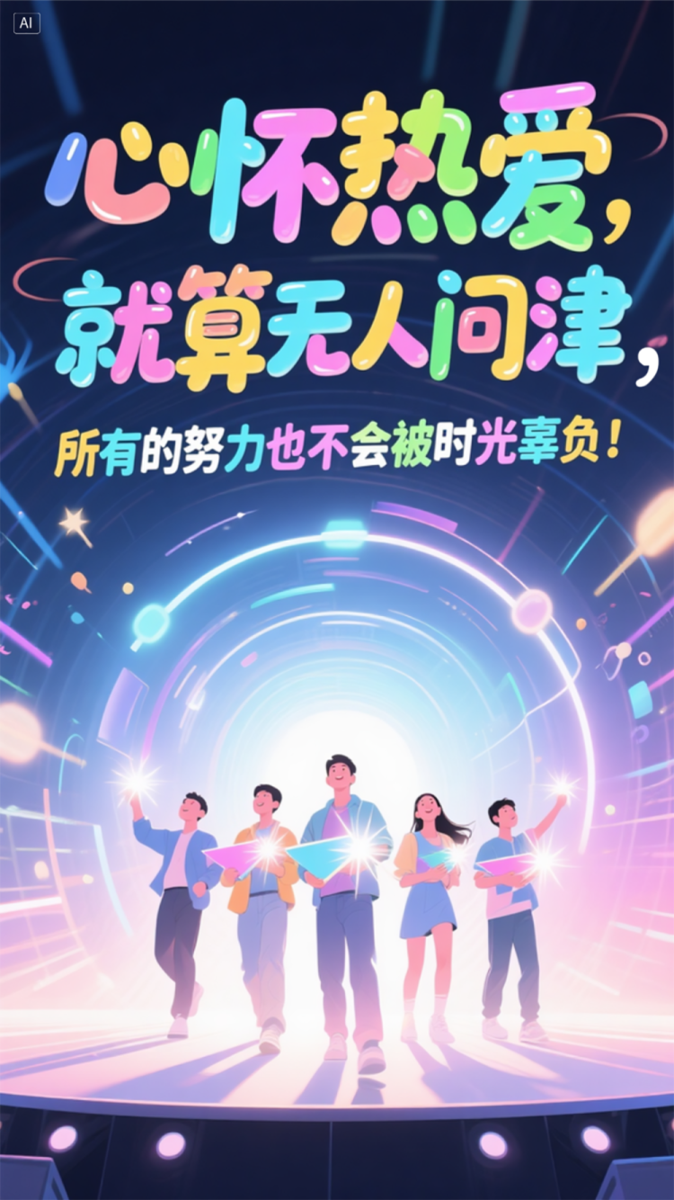 AI插画 | 这九句话，送给奋斗路上的每一个人