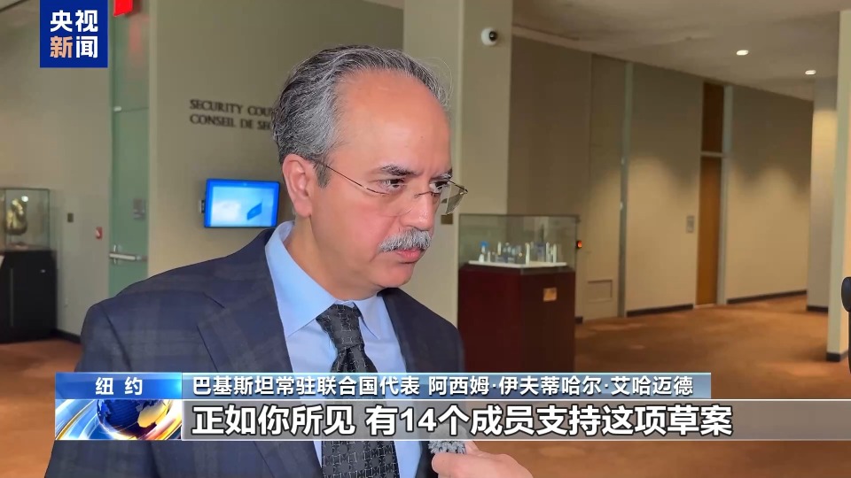“你们指望美国做些什么？”巴勒斯坦代表回答央视记者提问