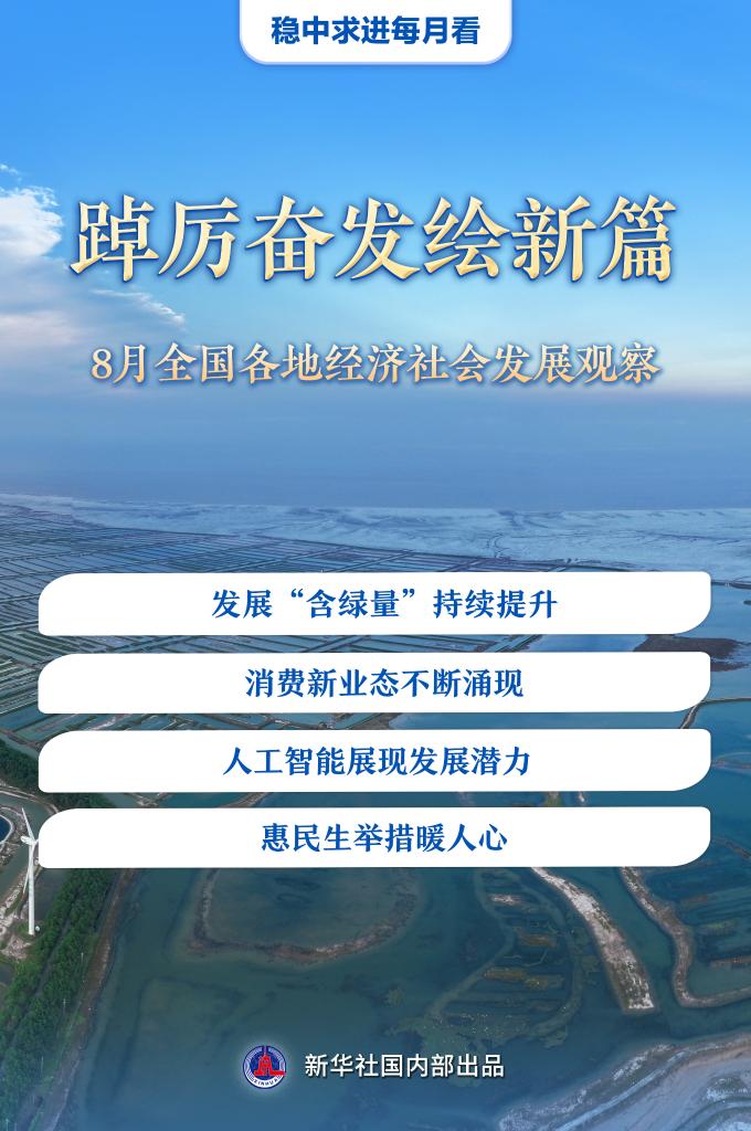 稳中求进每月看|踔厉奋发绘新篇——8月全国各地经济社会发展观察