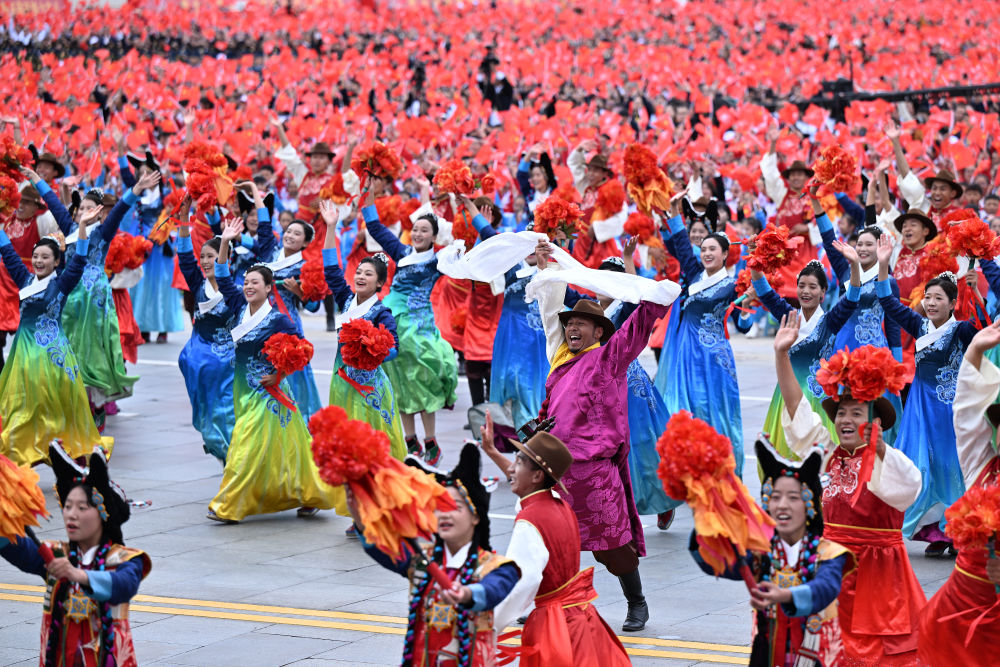 高清大图丨西藏自治区成立60周年庆祝大会现场直击