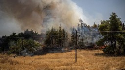 多地发生严重山火 希腊请求欧盟提供支援