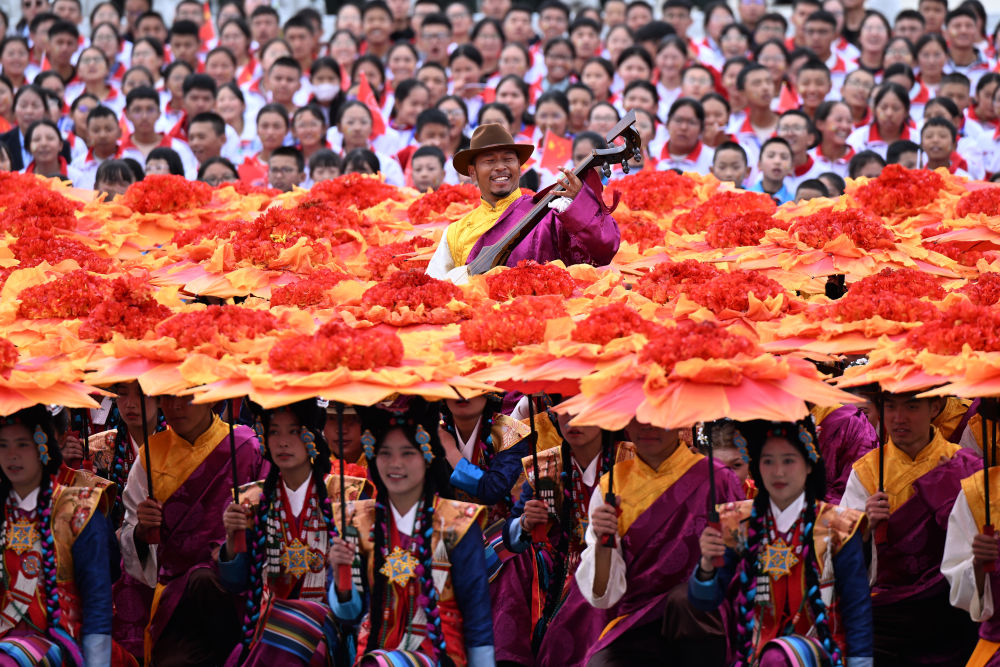 高清大图丨西藏自治区成立60周年庆祝大会现场直击