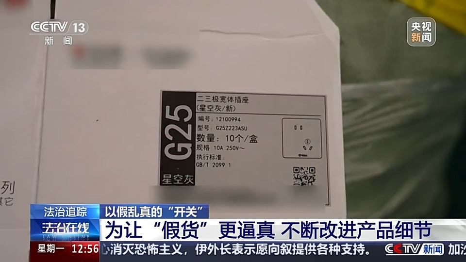 法治在线丨墙壁开关插座也有假货？警方揭露制假售假套路