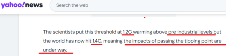全球媒體聚焦 | 最新報告顯示 首個災難性氣候臨界點正在被跨越