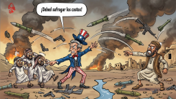 【Caricatura editorial】Reciben golpes y pagan los platos rotos