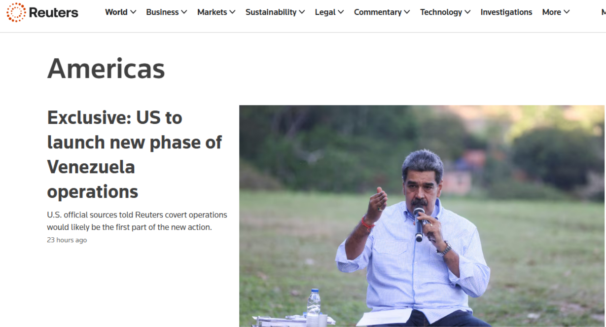 闪评 | 美国为对委军事行动做铺垫？ 打与不打