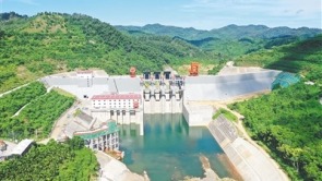 南渡江迈湾水利枢纽工程下闸蓄水