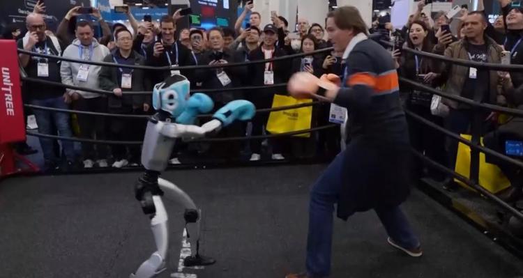听鉴世界 | 从搏击擂台到汽车工厂 2026美消费电子展人形机器人各显神通
